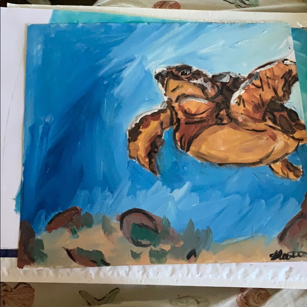 Turtle painting small